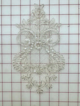 Metallic Applique - Silver Metallic Sequined Lace